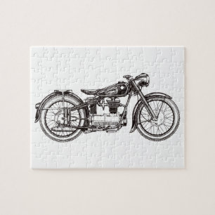 Classic motorcycle III Jigsaw Puzzle