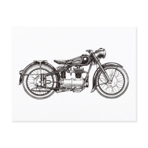 Classic motorcycle III Postcard