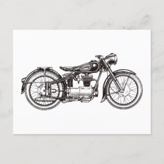 Classic motorcycle III Postcard