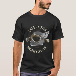 Classic Motorcycle Safety First T-Shirt