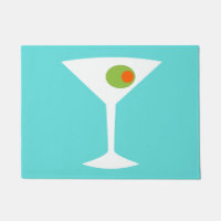 Classic Movie Martini Door Mat