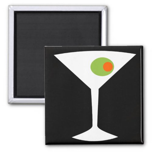 Classic Movie Martini Magnet black
