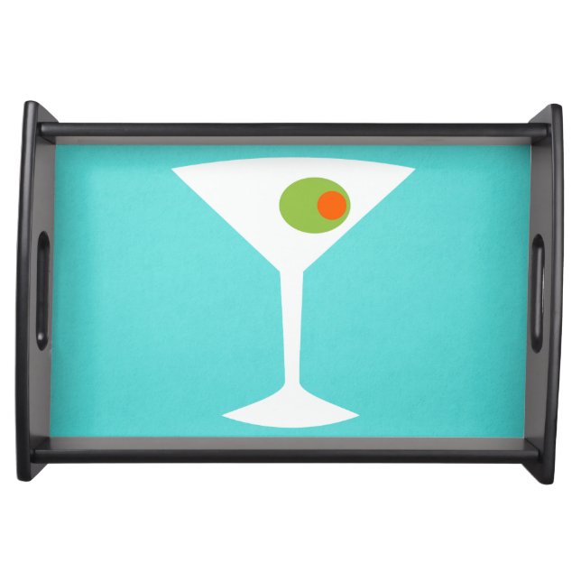 Classic Movie Martini Serving Tray (turquoise) (Front)