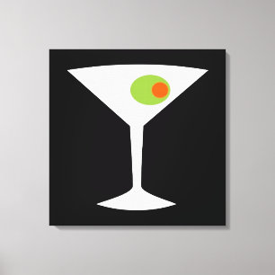 Classic Movie Martini Stretched Canvas (larger)