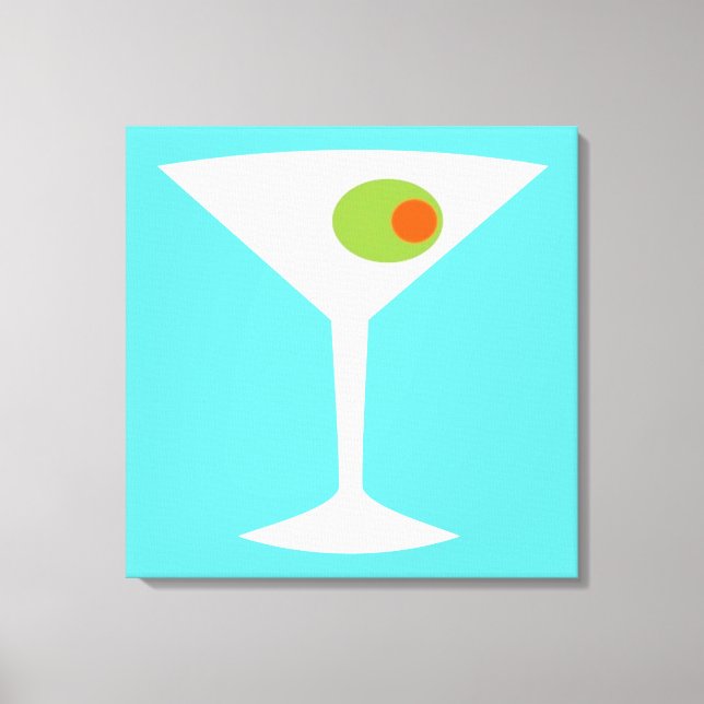 Classic Movie Martini Stretched Canvas (larger) (Front)