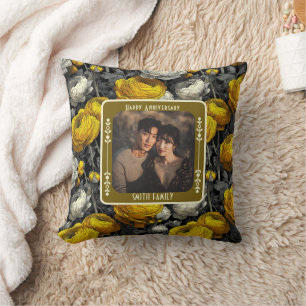 Classic Mr And Mrs Throw Pillow  For Couple