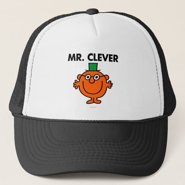 Classic Mr. Clever Logo Trucker Hat (Front)