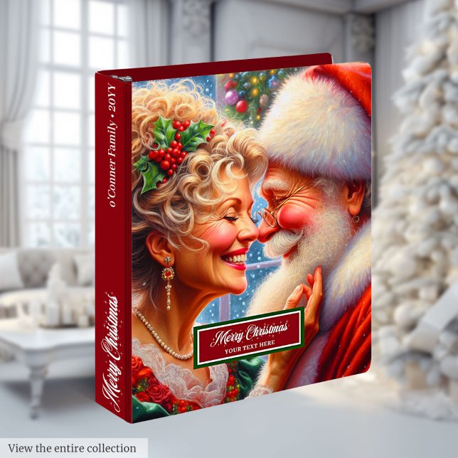 Classic Mr & Mrs Claus Christmas Memory Album 3 Ring Binder (Classic Mr & Mrs Claus Christmas Memory Album 3 ring binder)
