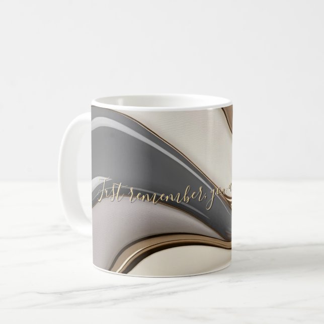 Classic mug in stylish abstract design (Front Left)