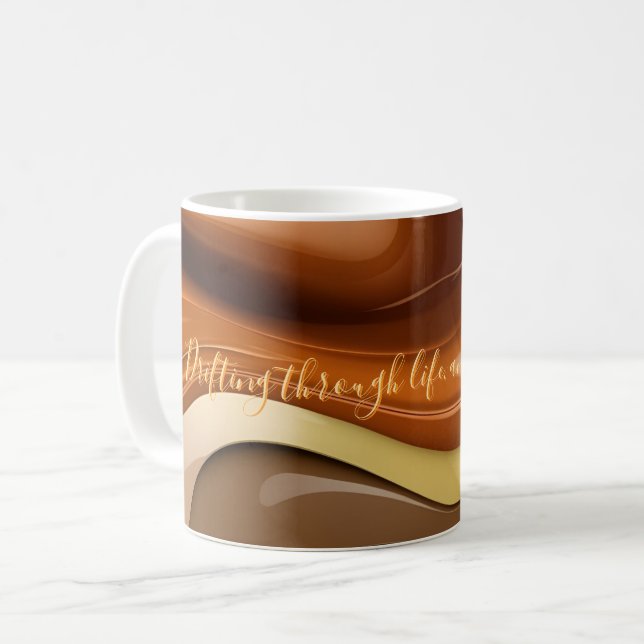Classic mug in stylish abstract graphic (Front Left)