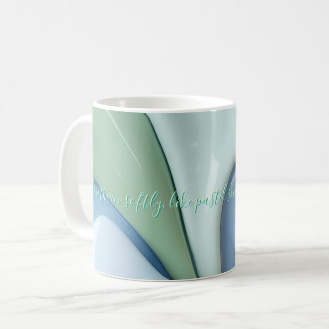 Classic mug in stylish abstract graphic (Front Left)