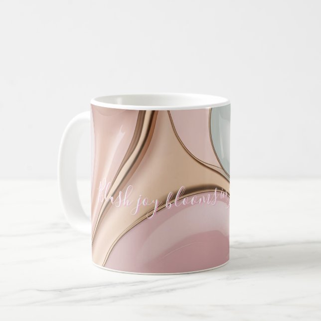 Classic mug in stylish abstract graphic (Front Left)