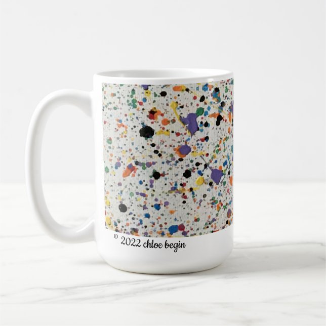 CLASSIC MUG - ON WHITE CONFETTI  (Left)
