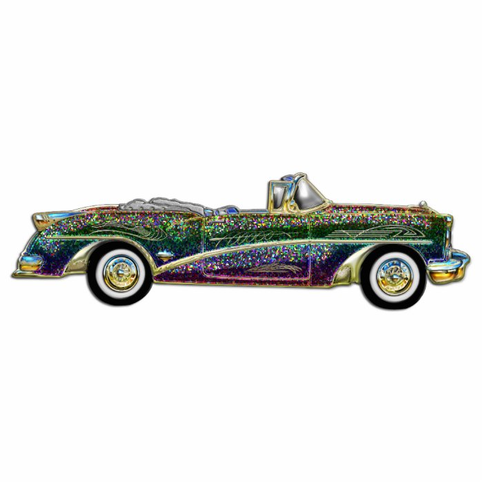 Classic Multicolor Convertible Car Cut Outs