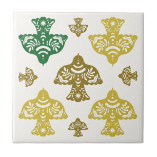 Classic multicolor unique green mustard kombine ceramic tile