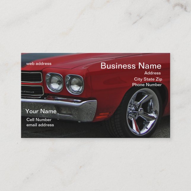 Classic Muscle Business Card (Front)