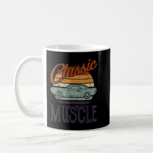 Classic Muscle Car Design Men Vintage Car Gift Coffee Mug