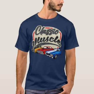 Classic muscle car Engine Car parts Muscle car T-Shirt