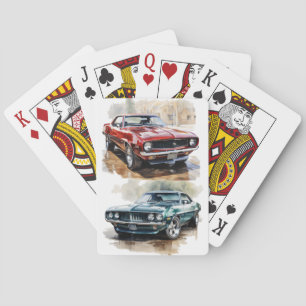 Classic Muscle Car Poker Cards