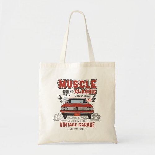 Classic Muscle Car Tote Bag