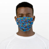 Classic Muscle Cars and Hot Rods Cartoon Adult Cloth Face Mask (Worn)