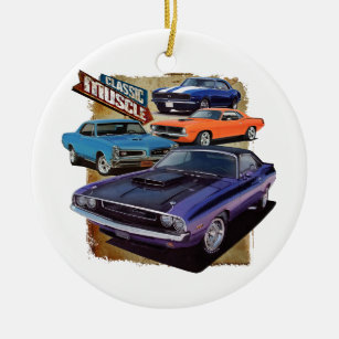 Muscle Car Personalized Ornament Custom Photo Car Gifts 