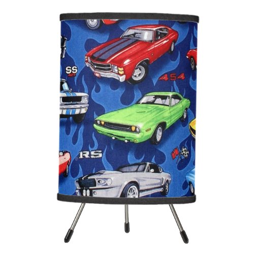 Classic Muscle Cars Tripod Lamp