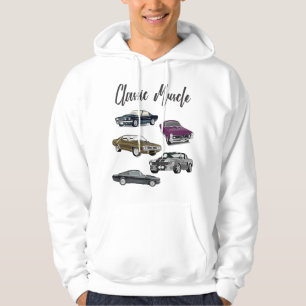 Classic Muscle Maximum Horsepower Car Logo Hoodie