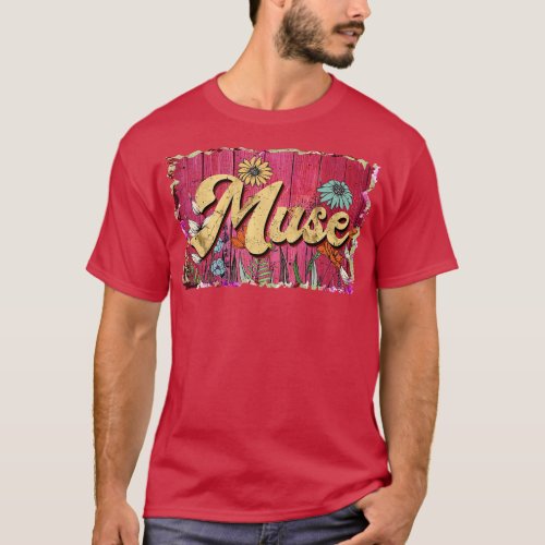 Classic Muse Personalized Flowers Proud Name TShir T_Shirt