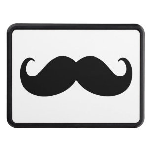 Classic Mustache on Hitch Print Hitch Cover
