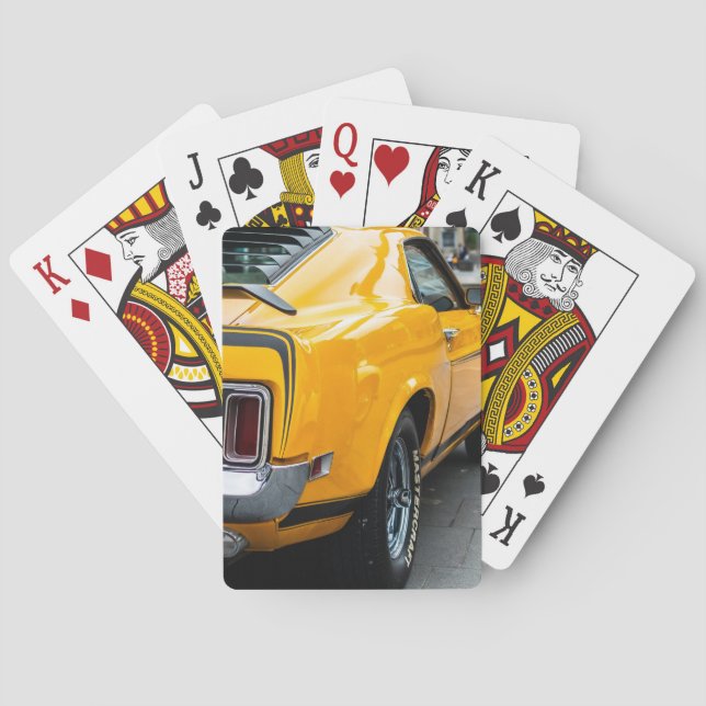 Classic Mustang Super Car Poker Cards (Back)