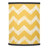 Classic mustard yellow chevron lamp shade (Left)