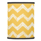 Classic mustard yellow chevron lamp shade (Right)