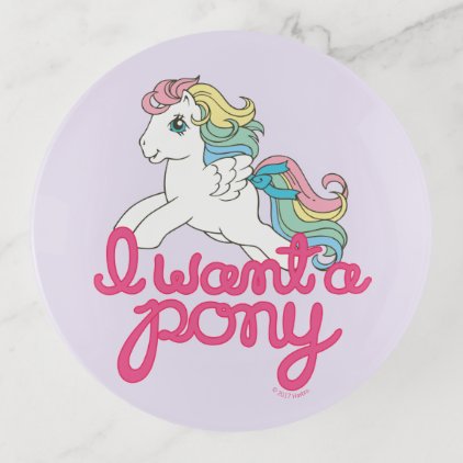 Classic My Little Pony | I Want a Pony Script Trinket Trays