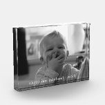 Classic Name Custom Photo Block<br><div class="desc">Create a moment in time with this forever keepsake.</div>