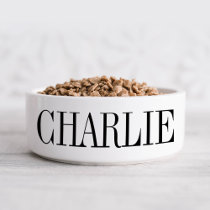 Classic Name Monogram Dog Bowl