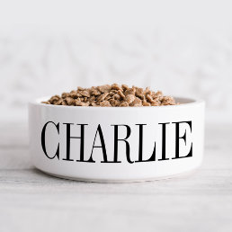 Classic Name Monogram Dog Bowl