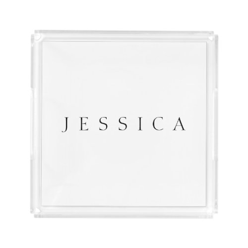 Classic Name or word Acrylic Tray