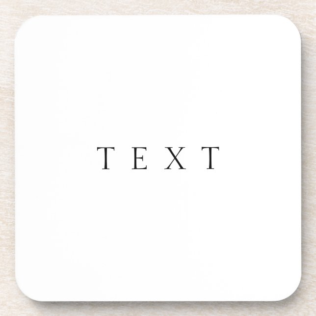 Classic Name (or word) Beverage Coaster (Front)