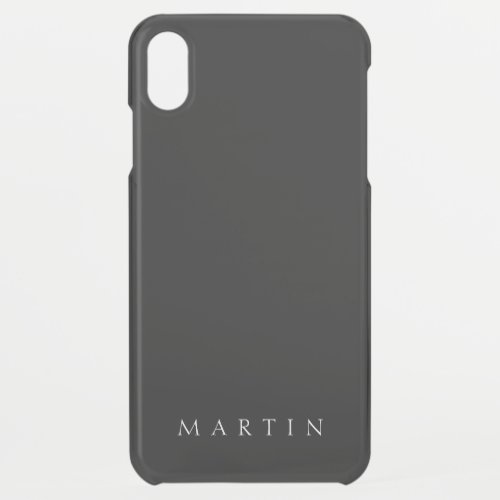 Classic Name or word  Black iPhone XS Max Case