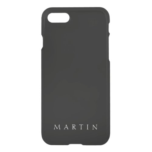 Classic Name or word  Black iPhone SE87 Case