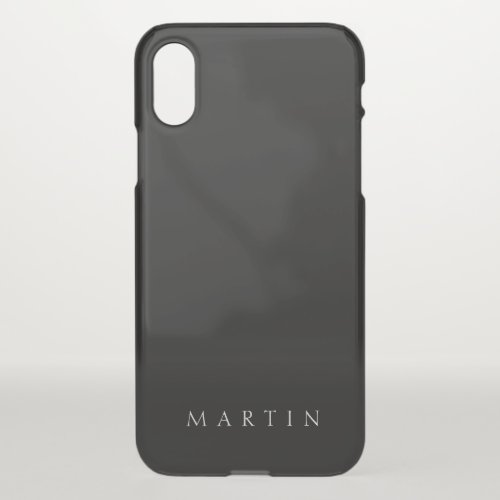 Classic Name or word  Black iPhone XS Case