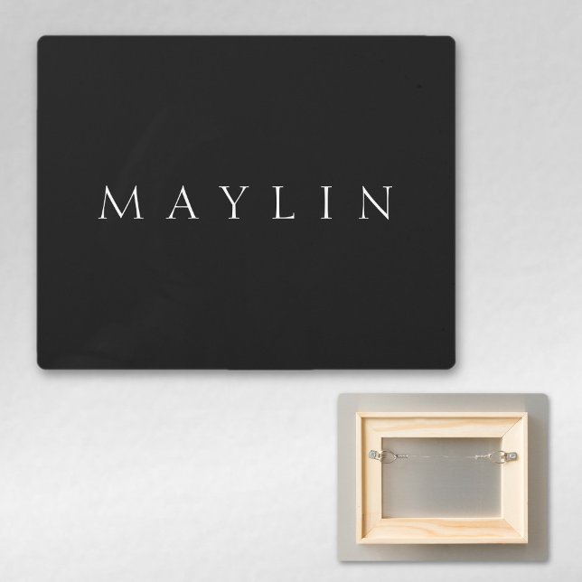 Classic Name (or word) | Black & White Metal Print (Creator Uploaded)