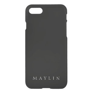 Classic Name or Word   Black & White iPhone SE/8/7 Case