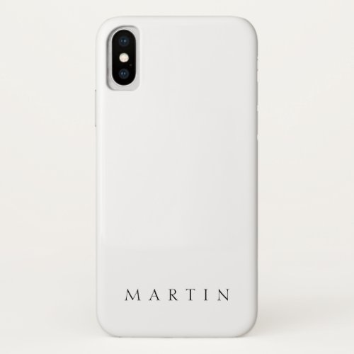 Classic Name or word iPhone X Case