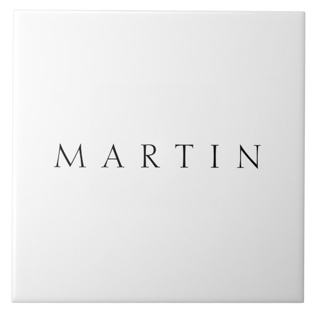 Classic Name (or word) Ceramic Tile (Front)