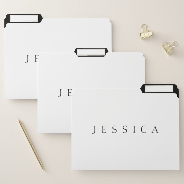 Classic Name (or word) File Folder (Set)