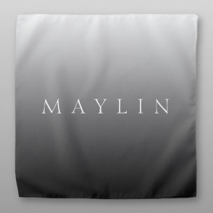 Classic Name or Word Gradient Grey Bandana