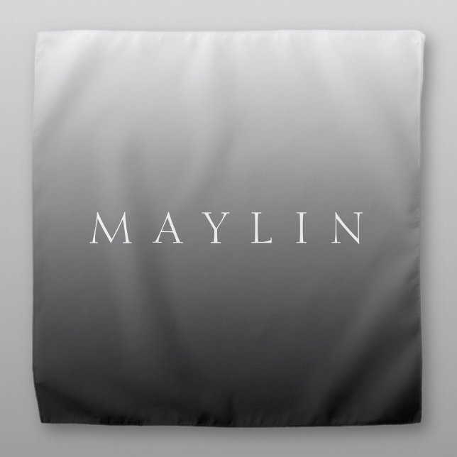 Classic Name or Word | Gradient Grey Bandana (Creator Uploaded)