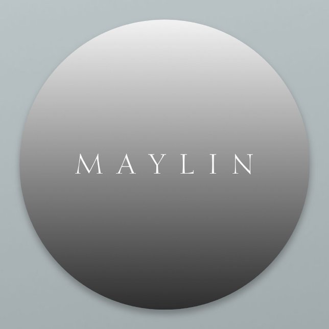 Classic Name or Word | Gradient Grey Labels (Creator Uploaded)